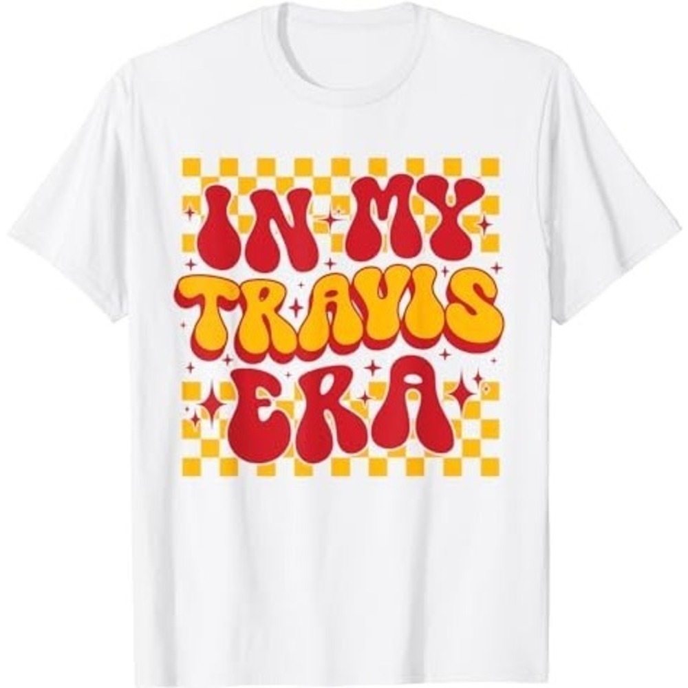 Retro Groovy In My Travis Era Tshirt And Travis Kelce Shirt